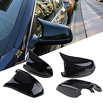 Накладки на дзеркала M Performance BMW (БМВ) 5 series F10 F11 F18 (2010-13) Карбонові, фото 5