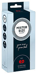 Презервативи MISTER SIZE (60 мм) 10 шт   | Knopka