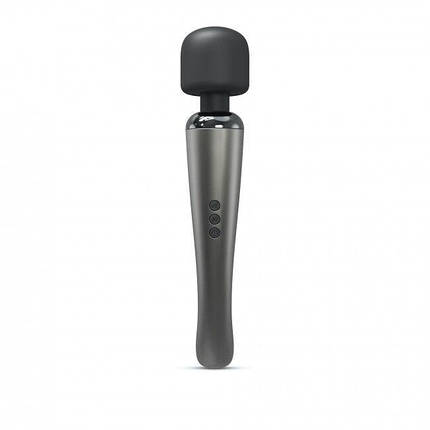 Потужний вібромасажер Dorcel MEGAWAND Chrome Silver водонепроникний, що перезаряджається, 160 режимів   | Knopka, фото 1