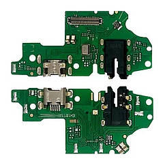 Шлейф Huawei Honor 10 Lite (HRY-LX1), з роз'ємом зарядки та навушників, мікрофоном - нижня плата - old