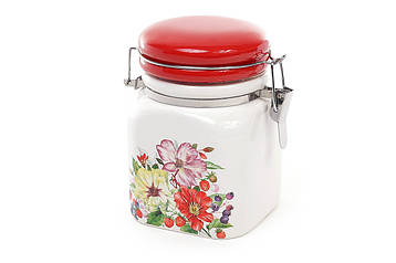 Банка керамічна на металевій затяжці Summer, 450мл