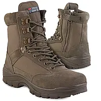 Ботинки тактические Mil-tec Tactical Boots with YKK Zipper Brown 39р,