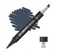 Скетчмаркер SKETCHMARKER BRUSH Cool gray 1 (Прохолодний сірий 1) SMB-CG01