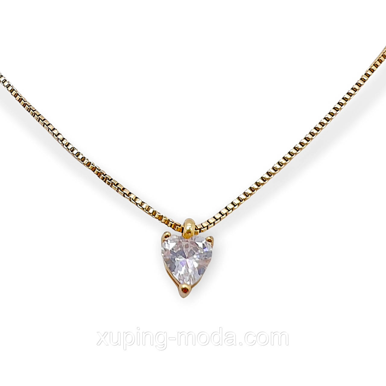 6 мм. Ланцюжок з сердечком xp 18k