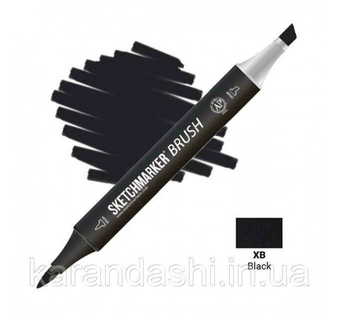 Скетчмаркер SKETCHMARKER BRUSH XB - Black (Чорний) SMB-XB