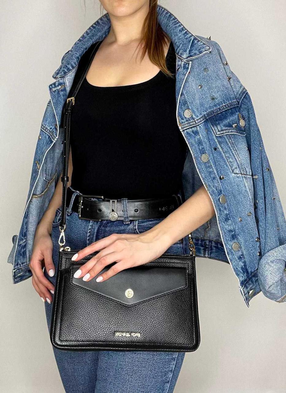Купити Сумка Michael Kors Maisie Medium Pebbled Leather 3-in-1 Crossbody  Bag Black (35T1G5MC2L), ціна 3440 ₴ -  (ID# 1569814064)