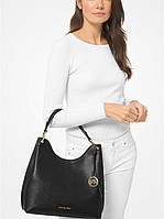 Сумка Michael Kors Joan Large Pebbled Leather Shoulder Bag Black (35S1GV9L3L)