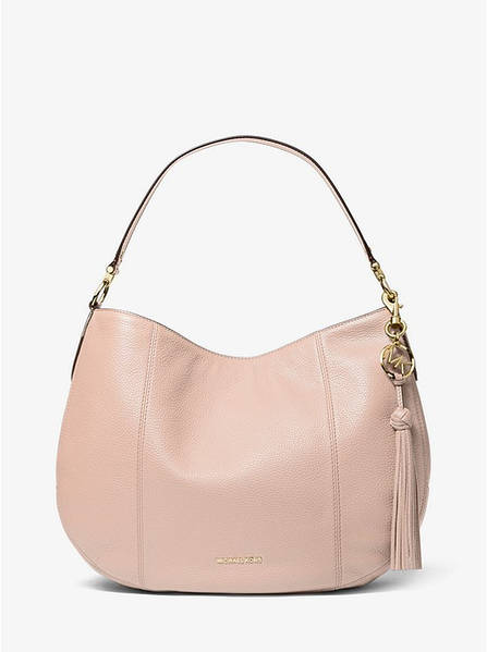 Michael kors brooke large top pebbled leather shoulder bag