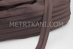 Блискавка рулонна шоколадного кольору, Т3 (метражем ) № ШО-156