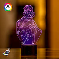3D-нічник GENSHIN IMPACT "Люмін" (УВАРІЧНЕ ЗОБРАЖЕННЯ)+ мережевий адаптер + батарейки (3ААА) 3DTOYSLAMP
