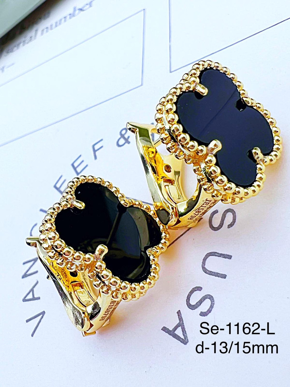 Сережки Stainlees Steel преміум (14-К)