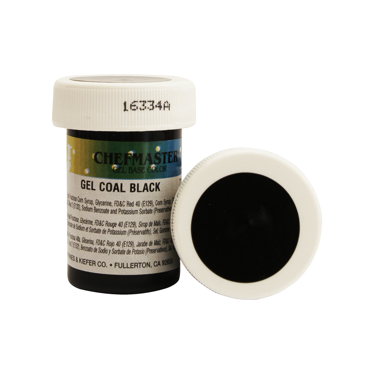Харчовий барвник водорозчинний гелевий Chefmaster 20г Coal black, фото 1