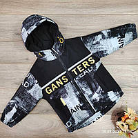 Куртка демисезонная детская для мальчика Gans Ters 6-9 лет, серого цвета