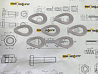 Шайба пружинная изогнутая Ф8 DIN 137 "А" (сталь А2)