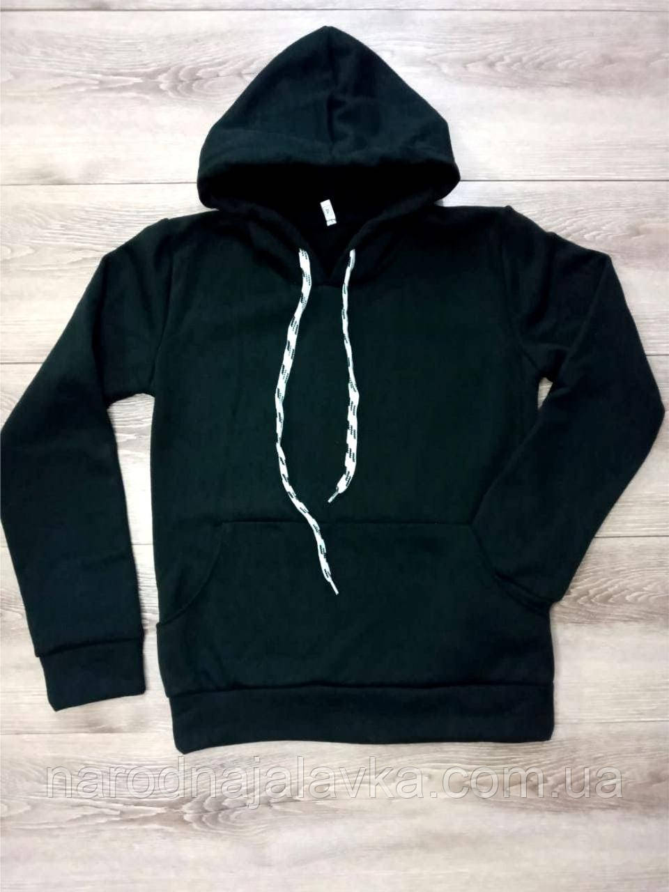 Толстовка дитяча на флісі, чорна. Для хлопчика чи дівчинки. РОЗПРОДАЖ.