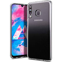 Чехол на Samsung Galaxy M30 / Самсунг Галакси M30 бесцветный (прозрачный)
