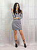 Жіноча сукня з костюмної тканини Poliit 8649 сірий 38, фото 7