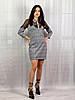 Жіноча сукня з костюмної тканини Poliit 8649 сірий 38, фото 2