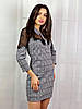 Жіноча сукня з костюмної тканини Poliit 8649 сірий 38, фото 8
