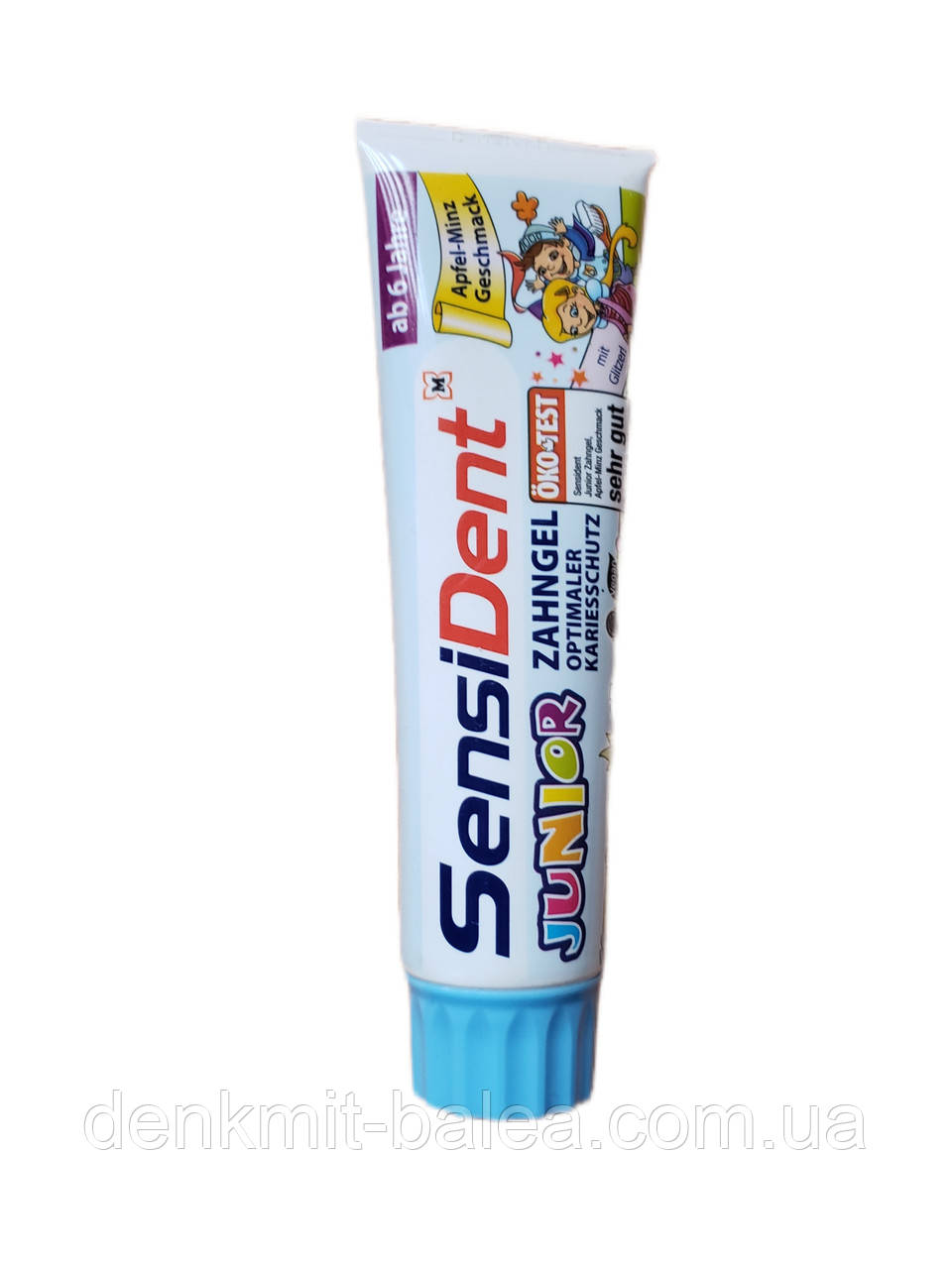 Зубная паста для детей от 6 лет с ароматом яблока Sensi Dent Zahngel Junior 100 мл - фото 1 - id-p404993300
