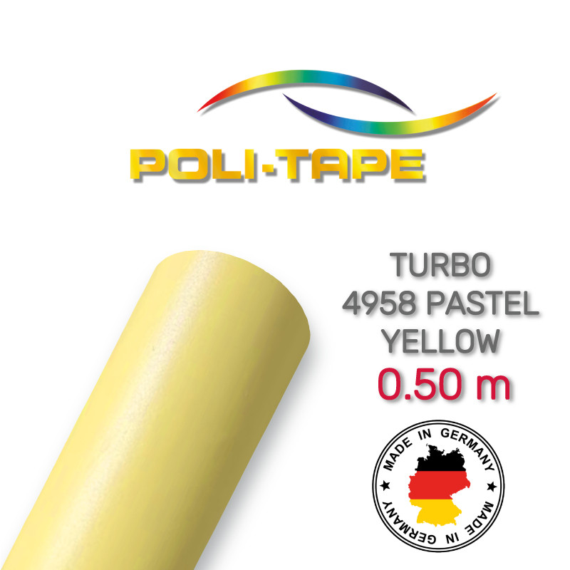 Poli-Flex Turbo 4958 Pastel Yellow — пастельно-жовта плівка 0.50 m, фото 1