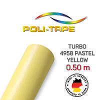 Poli-Flex Turbo 4958 Pastel Yellow - пастельно-желтая пленка 0.50 m