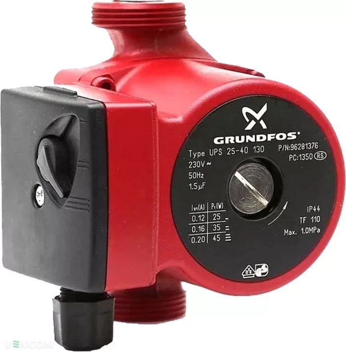 Циркуляційний насос Grundfos UPS 25/6-130 (3 швидкості)