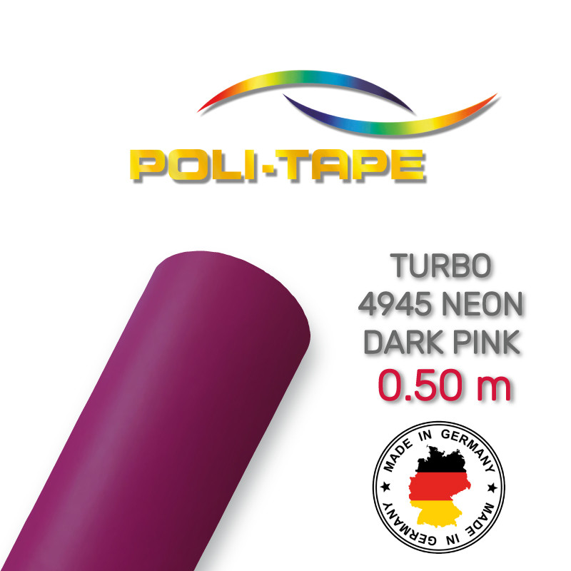 Poli-Flex Turbo 4945 Neon Dark Pink — неонова темно-рожева плівка 0.50 m, фото 1