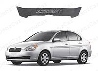 Дефлектор капота Hyundai Accent 2006-2010\Мухобойка Хюндай Акцент