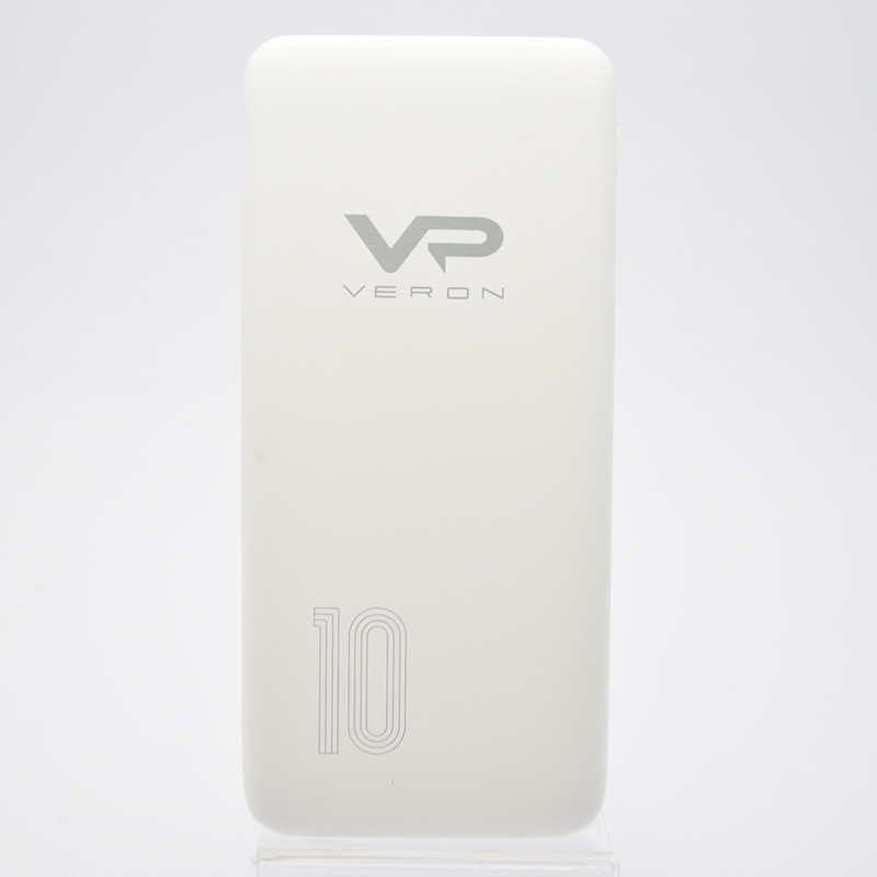 Зовнішній акумулятор (PowerBank) Veron D10 10000 mAh White