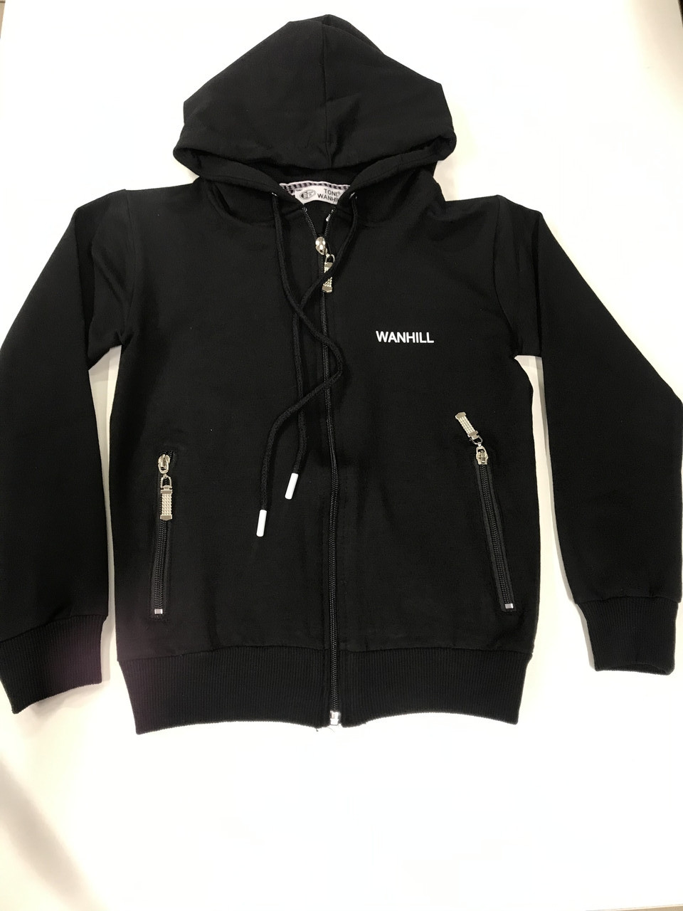 Купить Толстовка подростковая черная 152, цена 799 ₴ — Prom.ua (ID ...