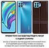 Чохол книжка з натуральної шкіри магнітний протиударний для OPPO Reno 4 Lite / A9 / F17 Pro "ITALIAN", фото 3