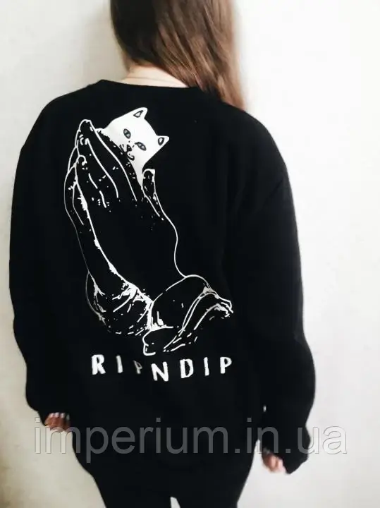 Світшот ripndip кіт | жіноча кофта, фото 1