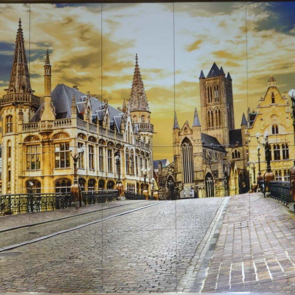 Панно керамічне / Фотоплитка Гент на заході, фото 1