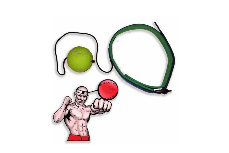 Тренажер fight ball (файт бол), тенісний м'ячик для боксу на резинці (SP-0502)
