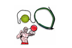 Тренажер fight ball (файт бол), тенісний м'ячик для боксу на резинці (SP-0502)