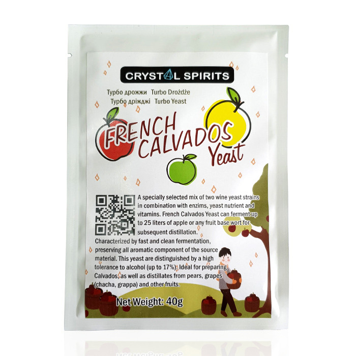 Дріжджі для кальвадосу Crystal Spirits FRENCH CALVADOS YEAST 40г
