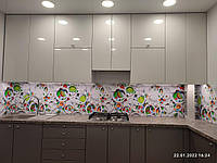 Панели на кухонный фартук ПЭТ с фруктами, с двухсторонним скотчем 62 х 205 см, 1,2 мм