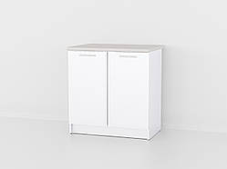 Нижній модуль для кухні MebelProff НМ820-800, кухонний модуль, тумба низ 800мм (без стільниці) Білий