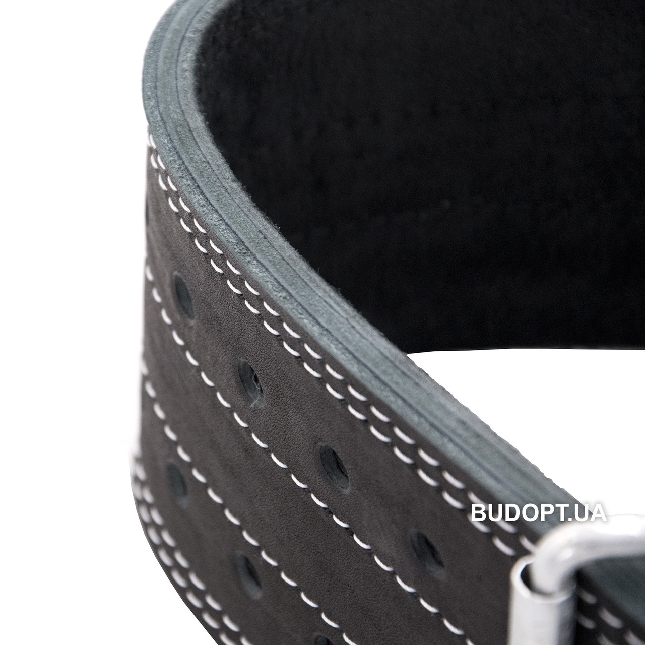 Пояс для пауэрлифтинга кожаный, 3 слоя Onhillsport S (60-80 см) (OS-0315-1) - фото 2 - id-p534296530