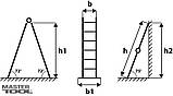 Сходи універсальні Mastertool 79-1016, 6 сходинок зі столиком, фото 2