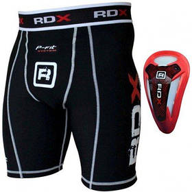 Шорти MMA компресійні RDX з черепашкою Red