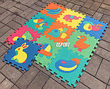 Дитячий ігровий килимок-пазл (мозаїка головоломка) OSPORT 10шт (M 0376), фото 6