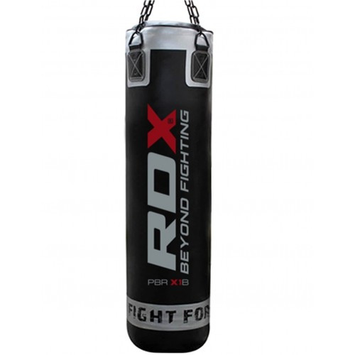 Боксерский мешок RDX Leather Black 1.2 м, 40-50 кг - фото 1 - id-p534294422