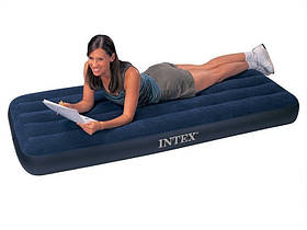 Матрац-ліжко надувний пляжний для відпочинку та будинку 193x76 Intex (68950)
