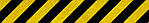Сигнальна стрічка-скотч (48мм, 33пог.м жовто-чорна), фото 2