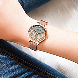 Прикольний жіночий годинник із маленьким циферблатом, Годинник жіночий класичний з ремінцем, фото 5