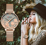 Прикольний жіночий годинник із маленьким циферблатом, Годинник жіночий класичний з ремінцем, фото 8