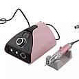 Професійний фрезер ZS-711 на 65 Вт – 35 000 об./хв. рожевий з металевою ручкою - для манікюру та педикюру, фото 2