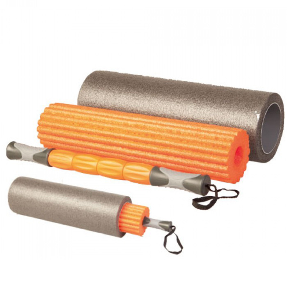 Ролик для йоги 3в1 LiveUp YOGA ROLLER SET